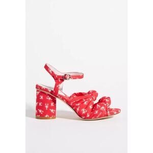 NEW Jeffrey Campbell Printed Knot Heel Sandals